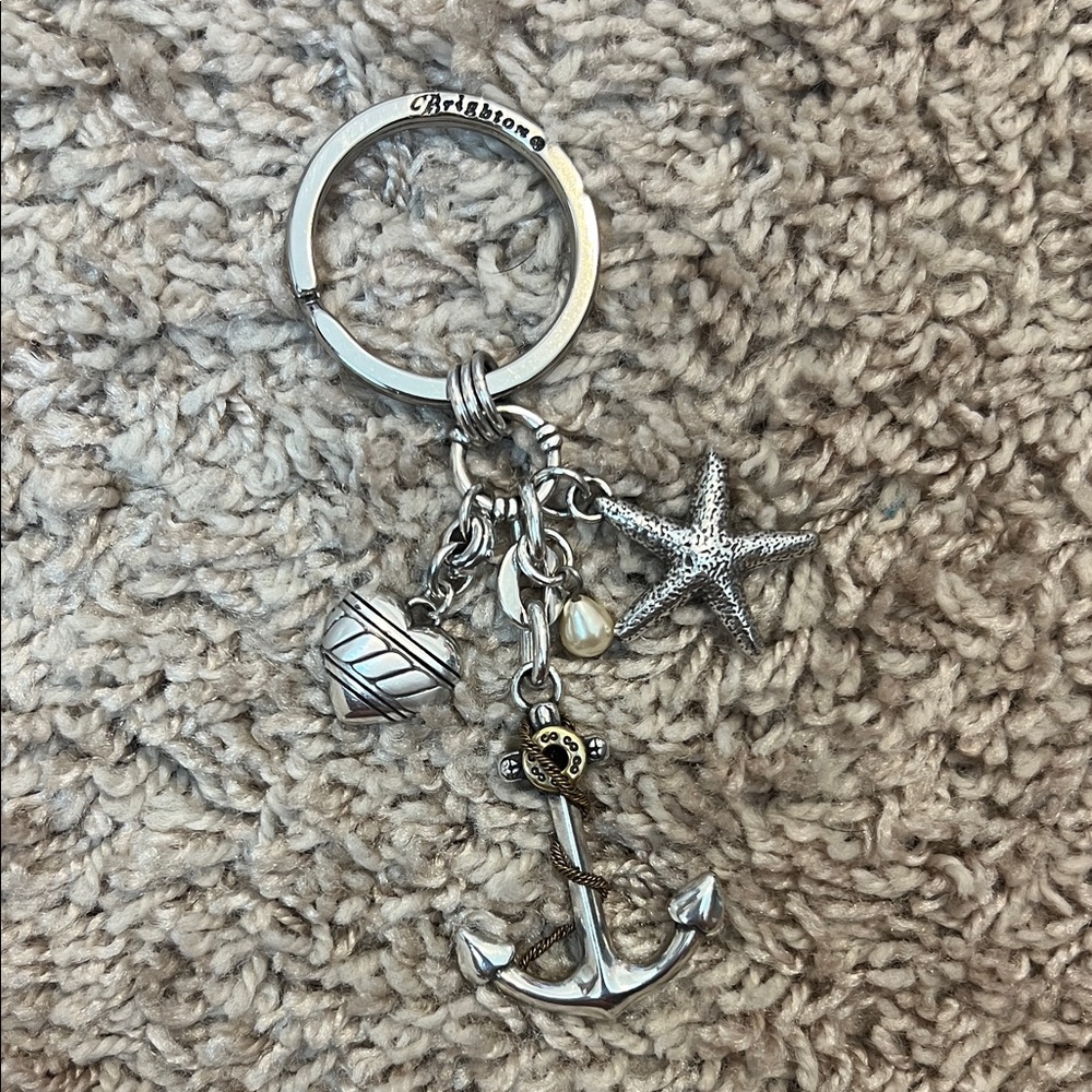 Brighton Silver Nautical Charm Keyring